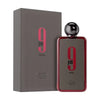 Afnan 9PM Rebel perfume bottle and packaging on a white background