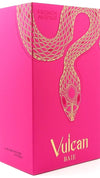 Bright pink rectangular packaging box with a large gold snake illustration wrapping around the front and the text 'FRENCH AVENUE' at the top and 'Vulcan BAIE' at the bottom.