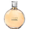 Chanel Chance perfume bottle on a white background
