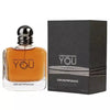 Emporio Armani perfume bottle and packaging on a white background