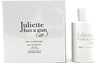 Juliette has a gun perfume bottle and packaging on a white background