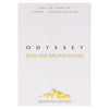 Odyssey Eau De Montagne perfume packaging with mountain design on a white background