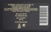 Product label with ingredients list and branding on a black background