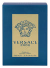 Versace Eros perfume box with blue and beige design
