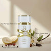 Yara Latifa perfume oil bottle with pear, pink pepper, and vanilla on a beige background