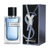 Yves Saint Laurent perfume bottle and packaging on a white background